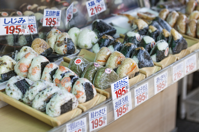 Sushi in fresh market.